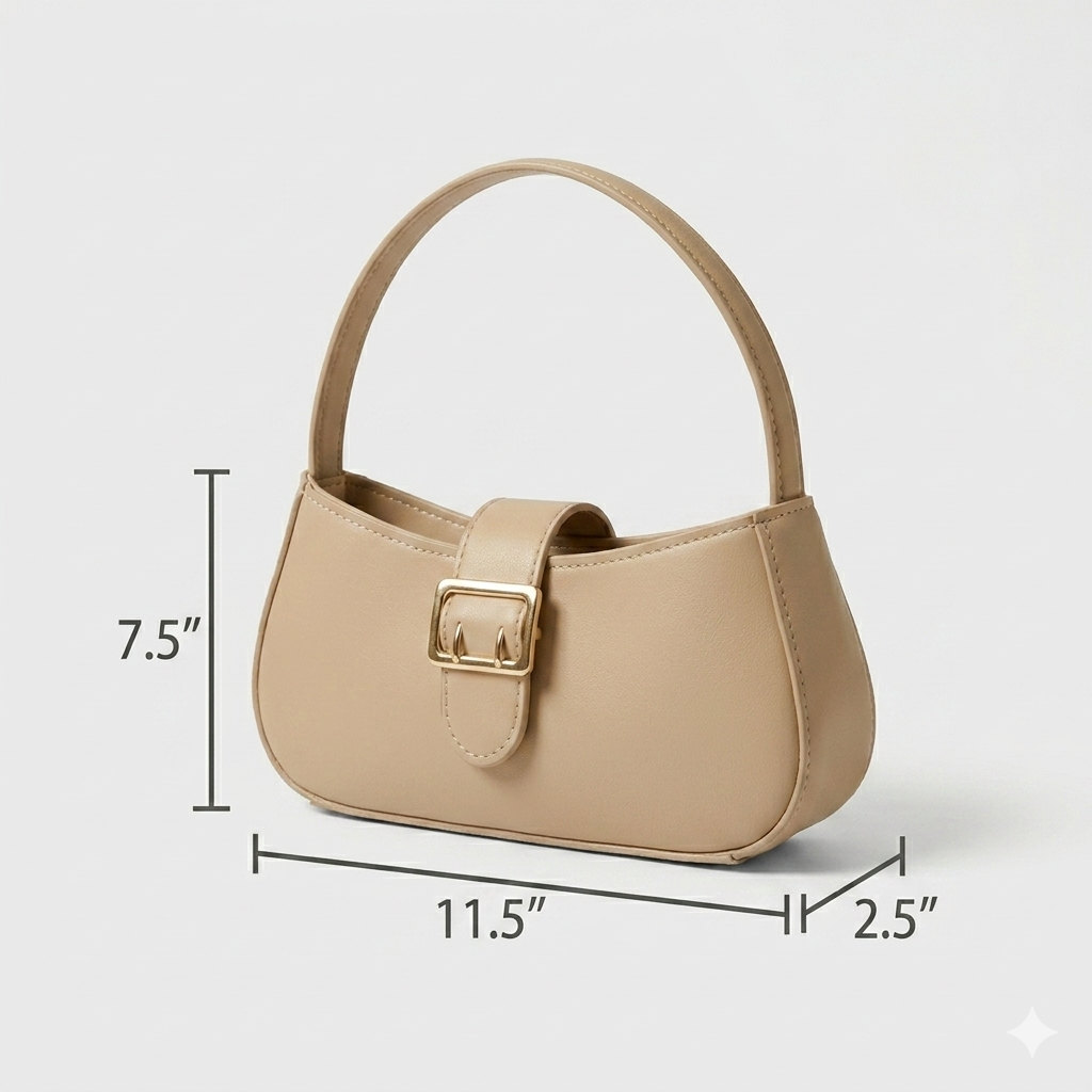 Chic Beige Shoulder Bag