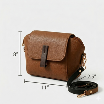 Modern Brown Crossbody Bag