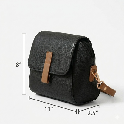 Modern Black Crossbody Bag